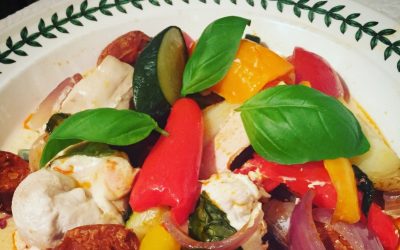 Chicken and Chorizo Tray Bake